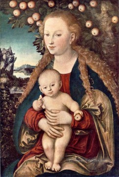  enfant Peintre - Vierge à l’Enfant Renaissance Lucas Cranach l’Ancien